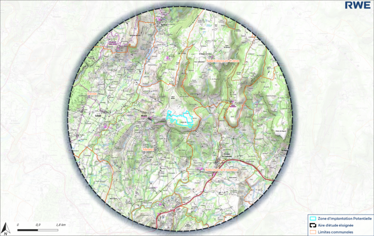Carte de la localisation du projet agrivoltaïque de Mirabel